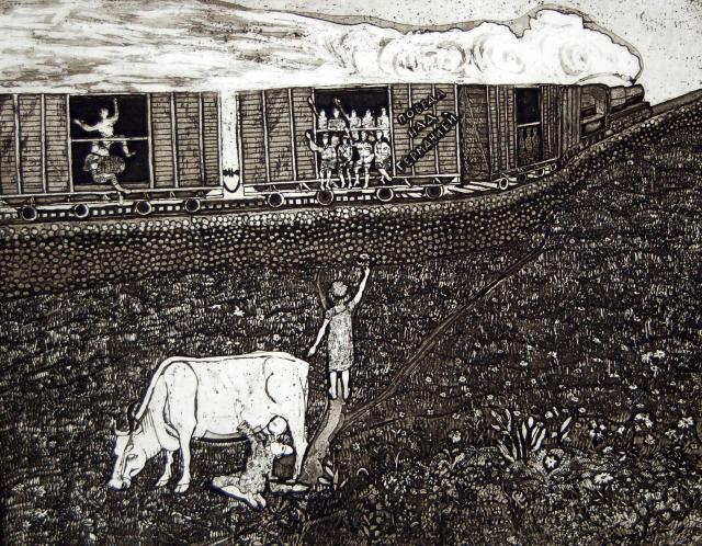 Курочкина-Домашенко Г. А. 1945 год. Серия "Воспоминание". 1977-1978 Курочкина-Домашенко Г. А. 1945 год. Серия "Воспоминание". 1977-1978